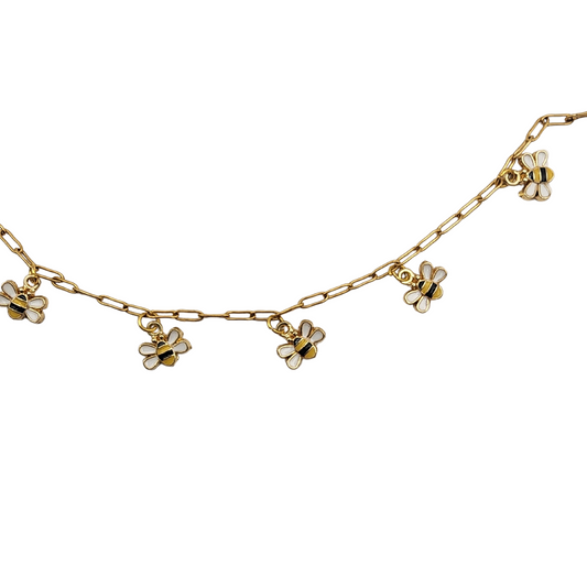 Bee Kind – Gold Charm Bracelet