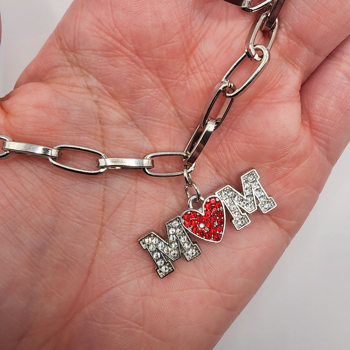 Heart of Mom – Silver Sparkle Bracelet