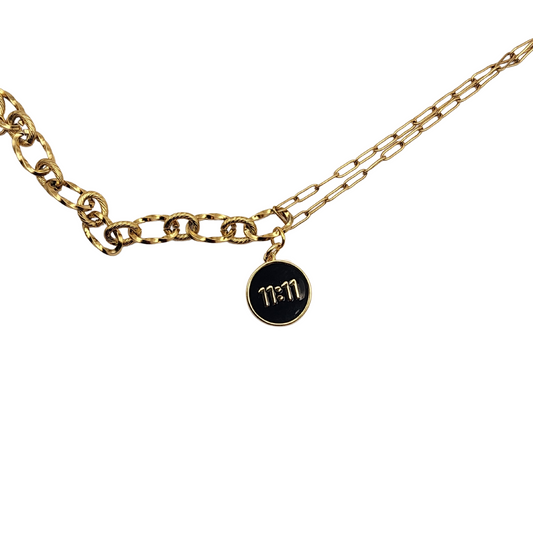 Gold Double Chain 11:11 Bracelet
