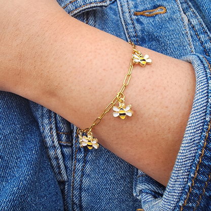 Cartas al Ser – Pulsera/Tobillera de Eslabones Dorados