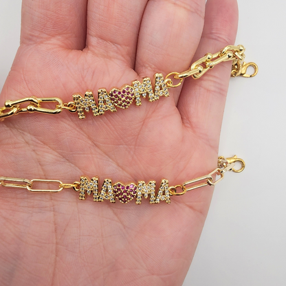 Heart of Mama Bracelet – Two Chain Styles