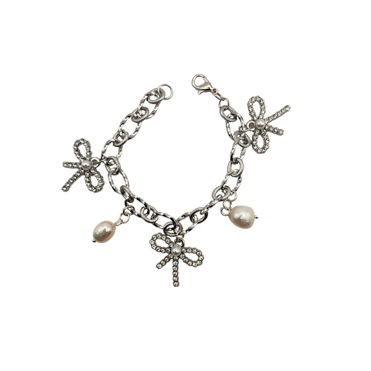 Bow & Pearl Bracelet