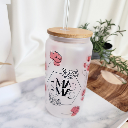 Custom Frosted 16oz Glass Cup