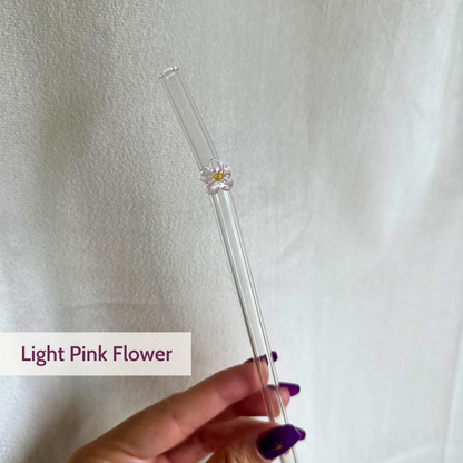 light-pink-flower-clear-straw